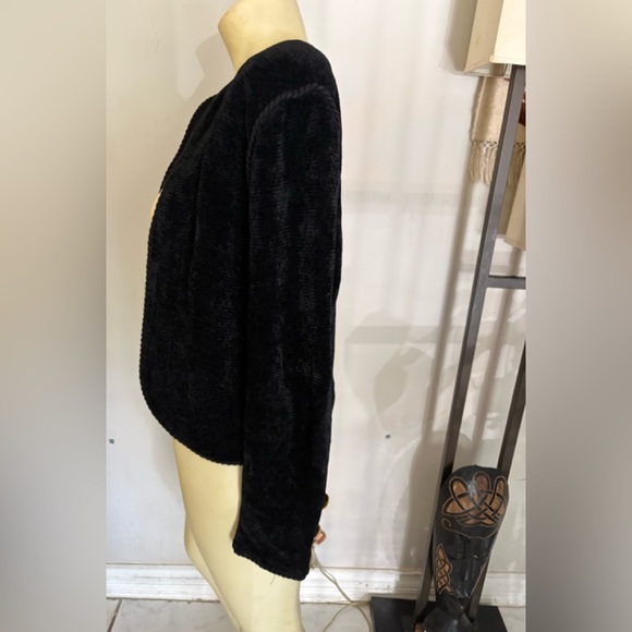 St. John Sport Black Teddy blazer Size 10Jacket - Picture 5 of 11